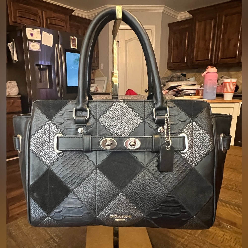 Coach Black Leather Handbag